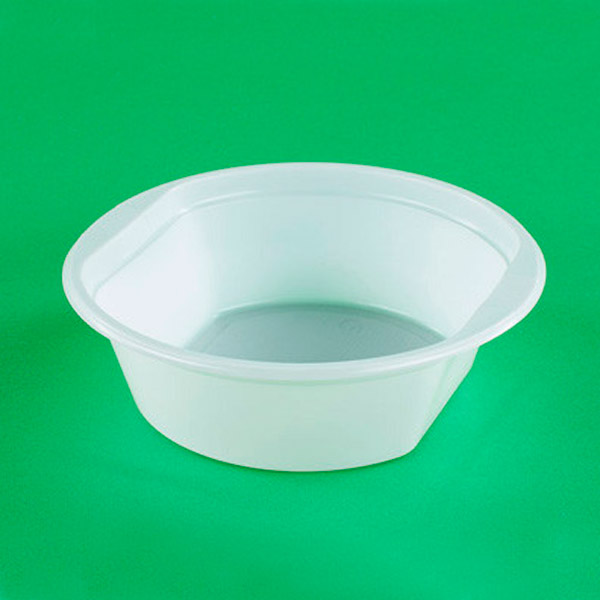 Тарелка одноразовая суповая ПС 500мл белая (900 шт/кор)